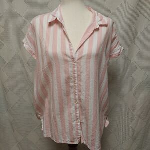 Pink Striped Old Navy Top